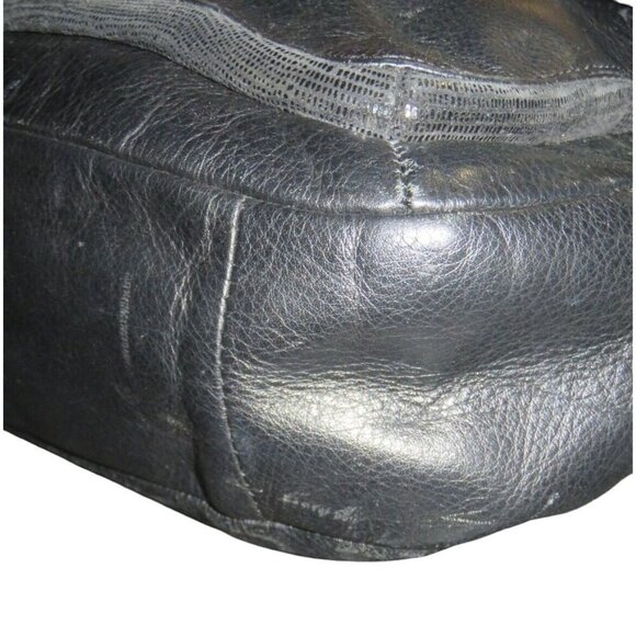 Coach Taylor Black Leather Marin Flap Magnetic Closure adjustable strap Satchel - Picture 6 of 9